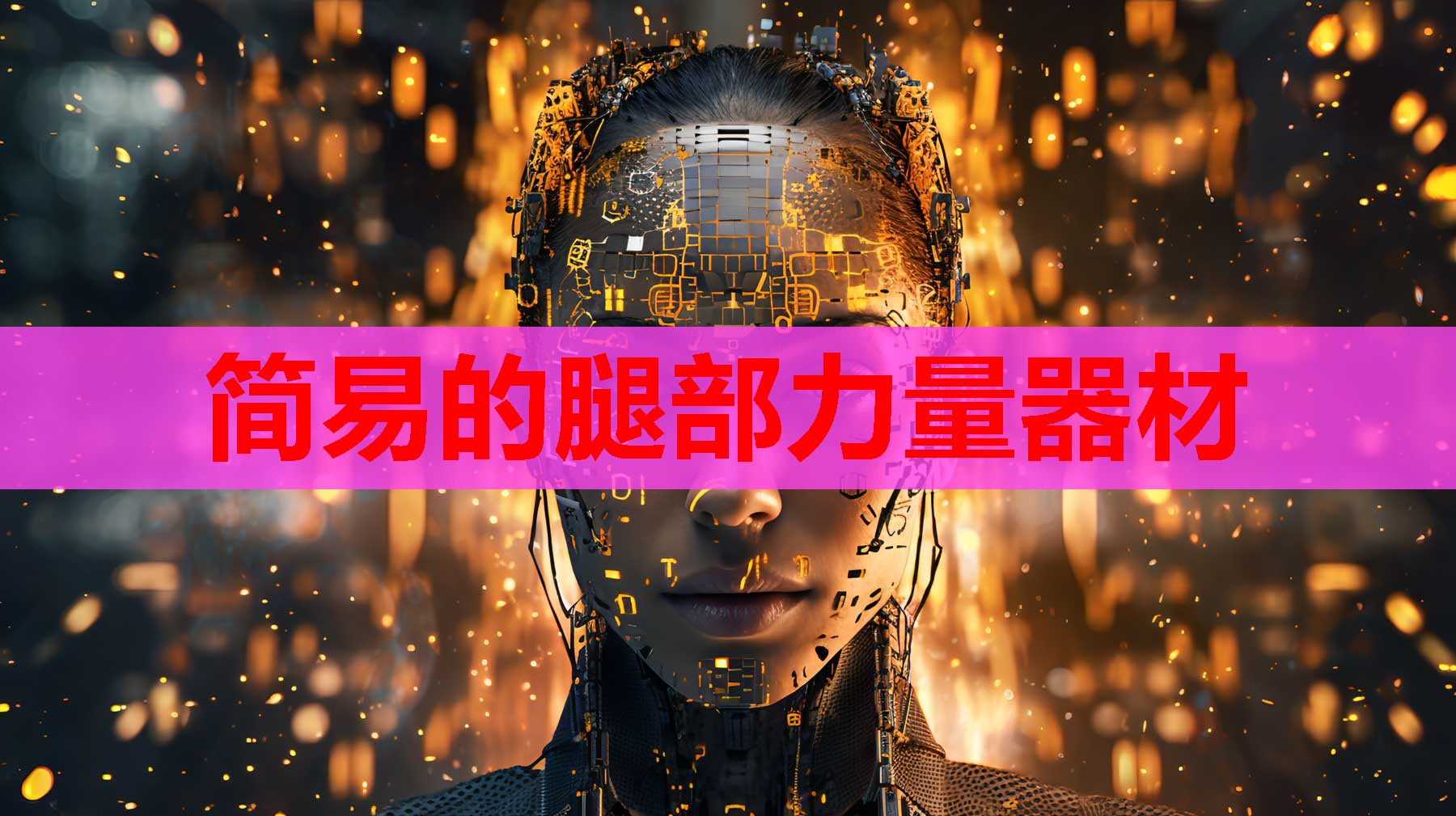 简易的腿部力量器材