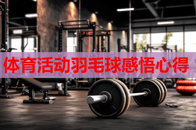 体育活动羽毛球感悟心得 体育活动羽毛球感悟心得