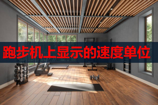 跑步机上显示的速度单位 跑步机上显示的速度单位