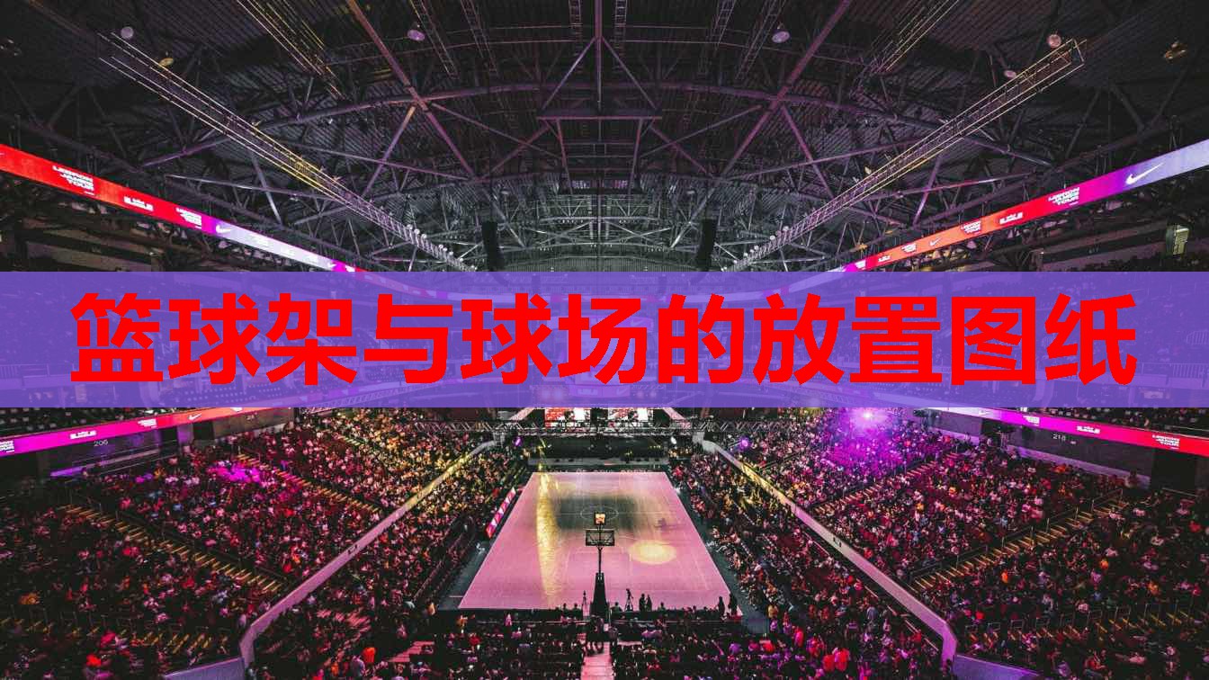 篮球架与球场的放置图纸 篮球架与球场的放置图纸
